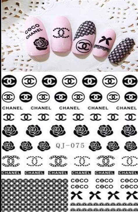 autocollants d'ongle coco chanel|Amazon.fr : Stickers Coco Chanel.